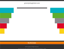 Tablet Screenshot of greenjobsglobal.com